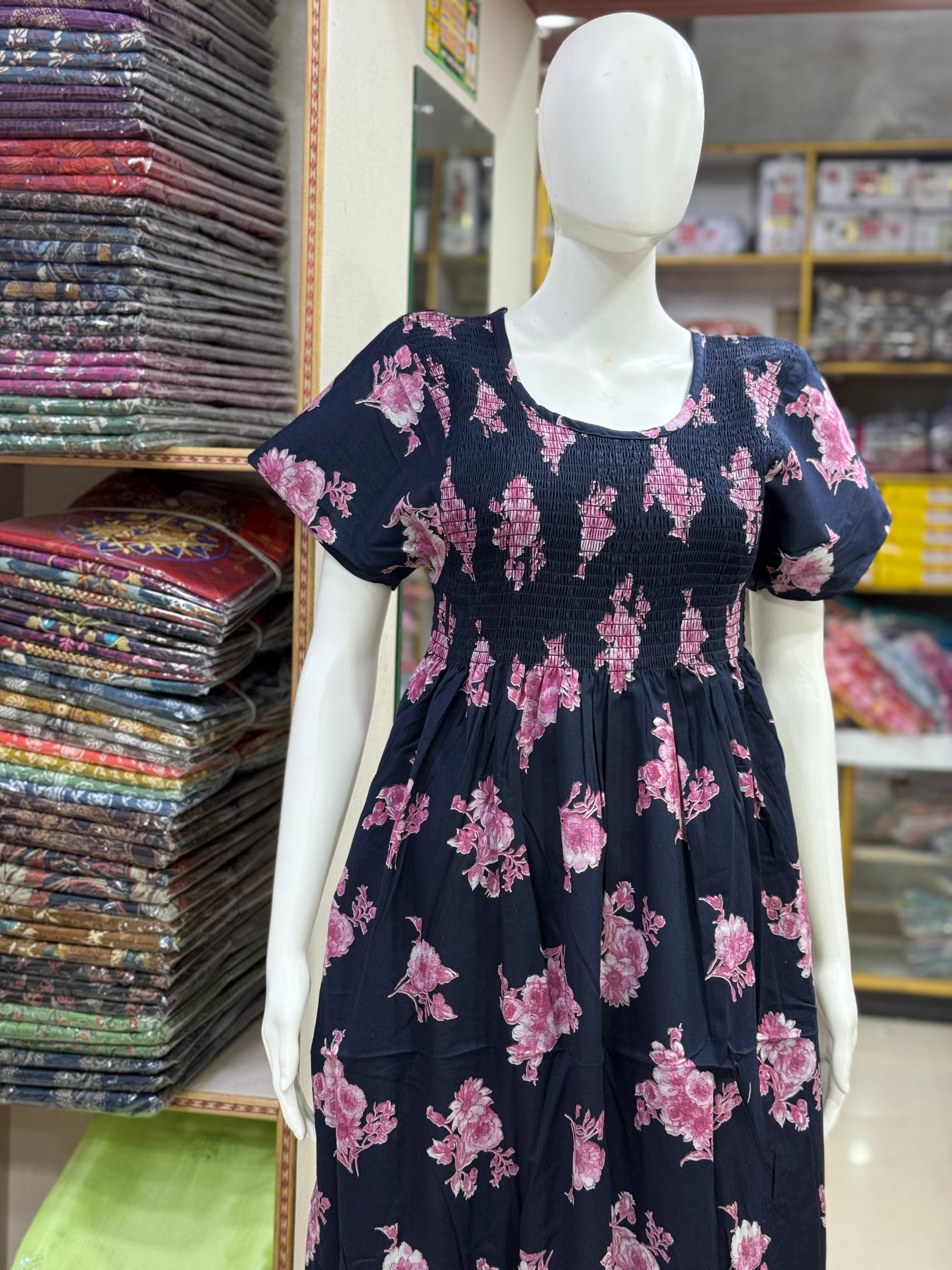 Smocking Nighty(XL,XXL)