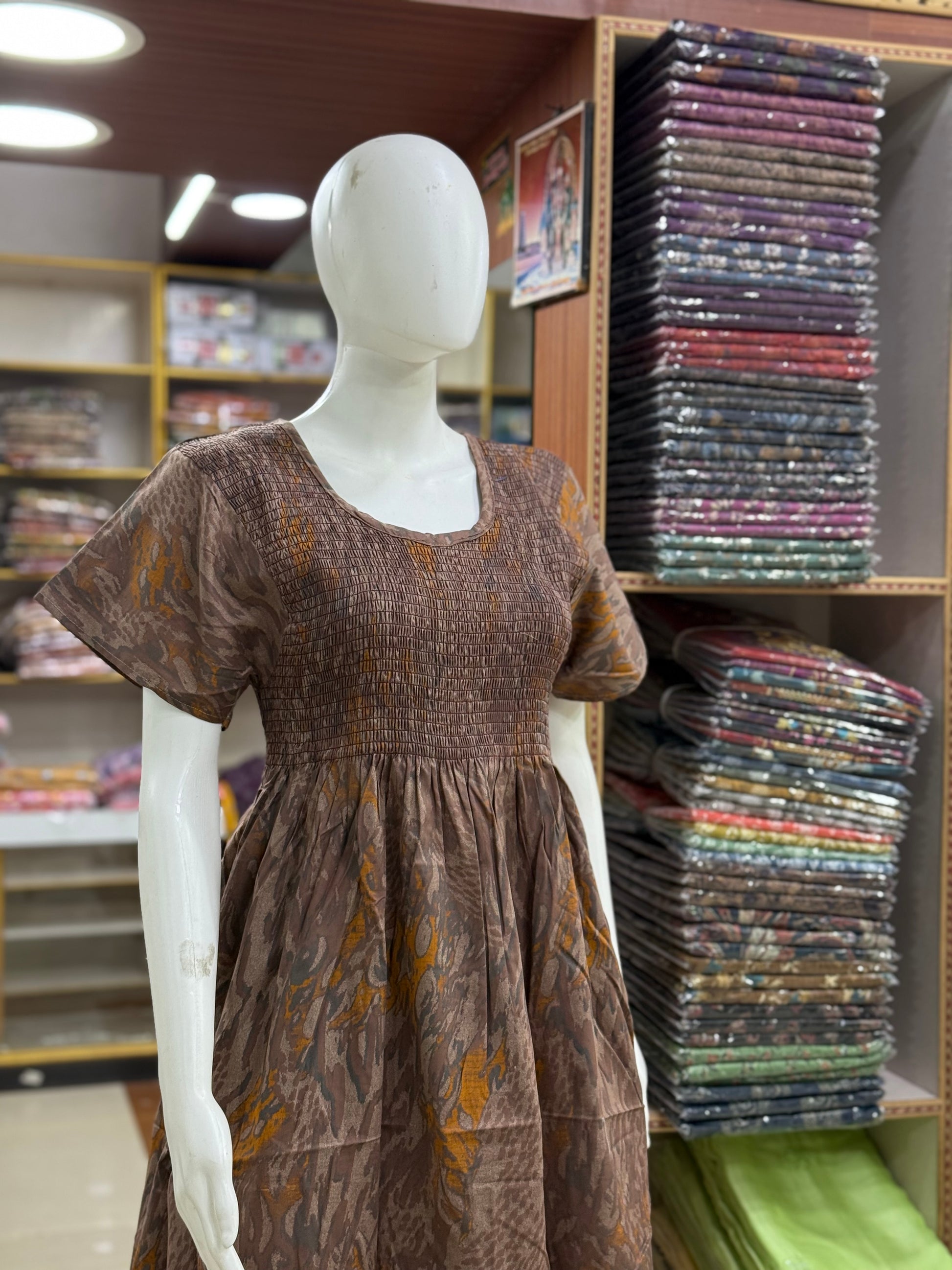 Smocking Nighty(XL,XXL)