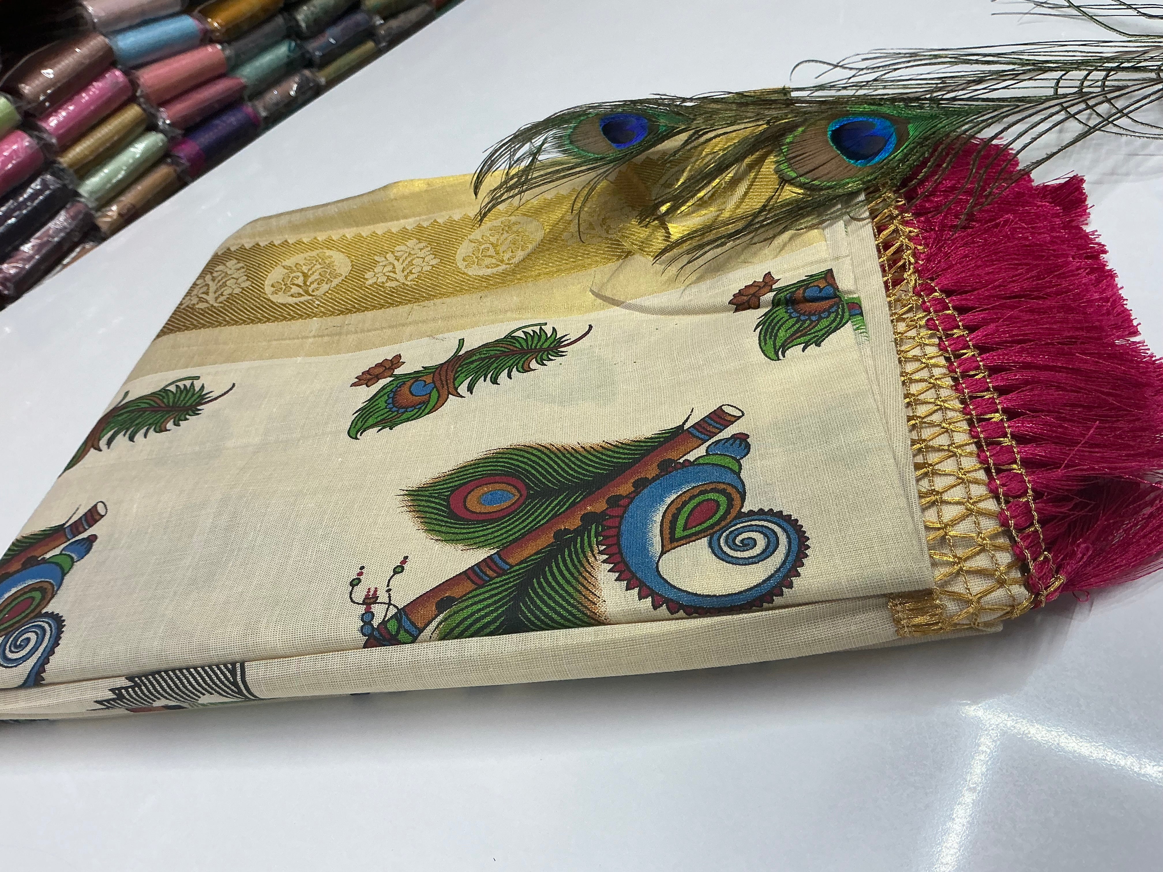 Kerala Traditional Tissue saree