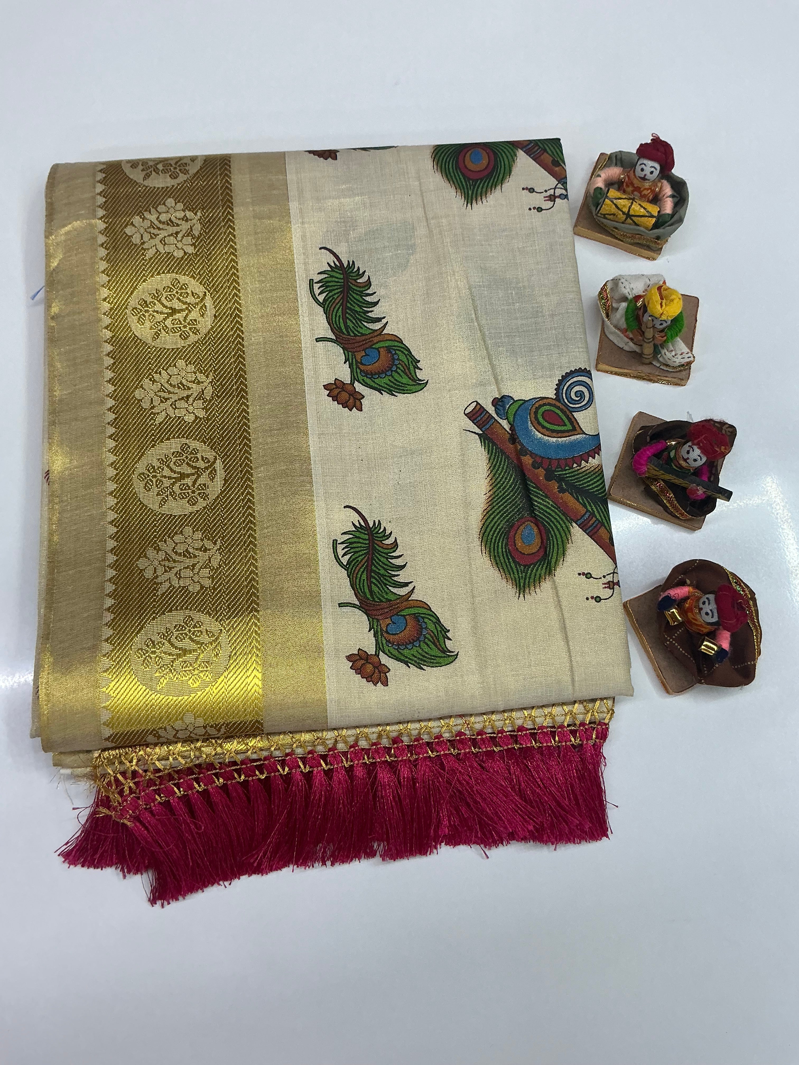 Kerala Traditional Tissue saree