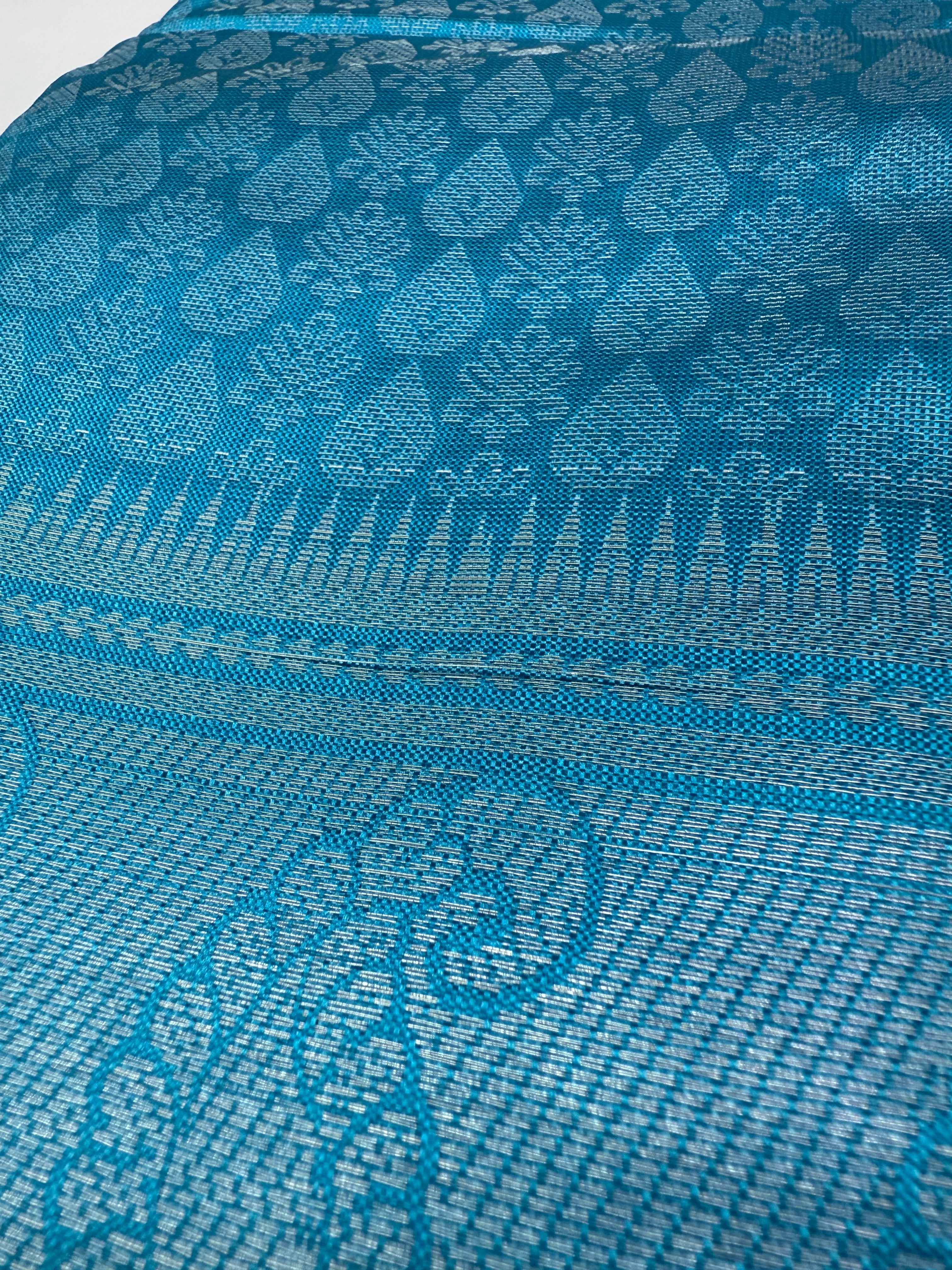 Jacquard Silver Zari Saree