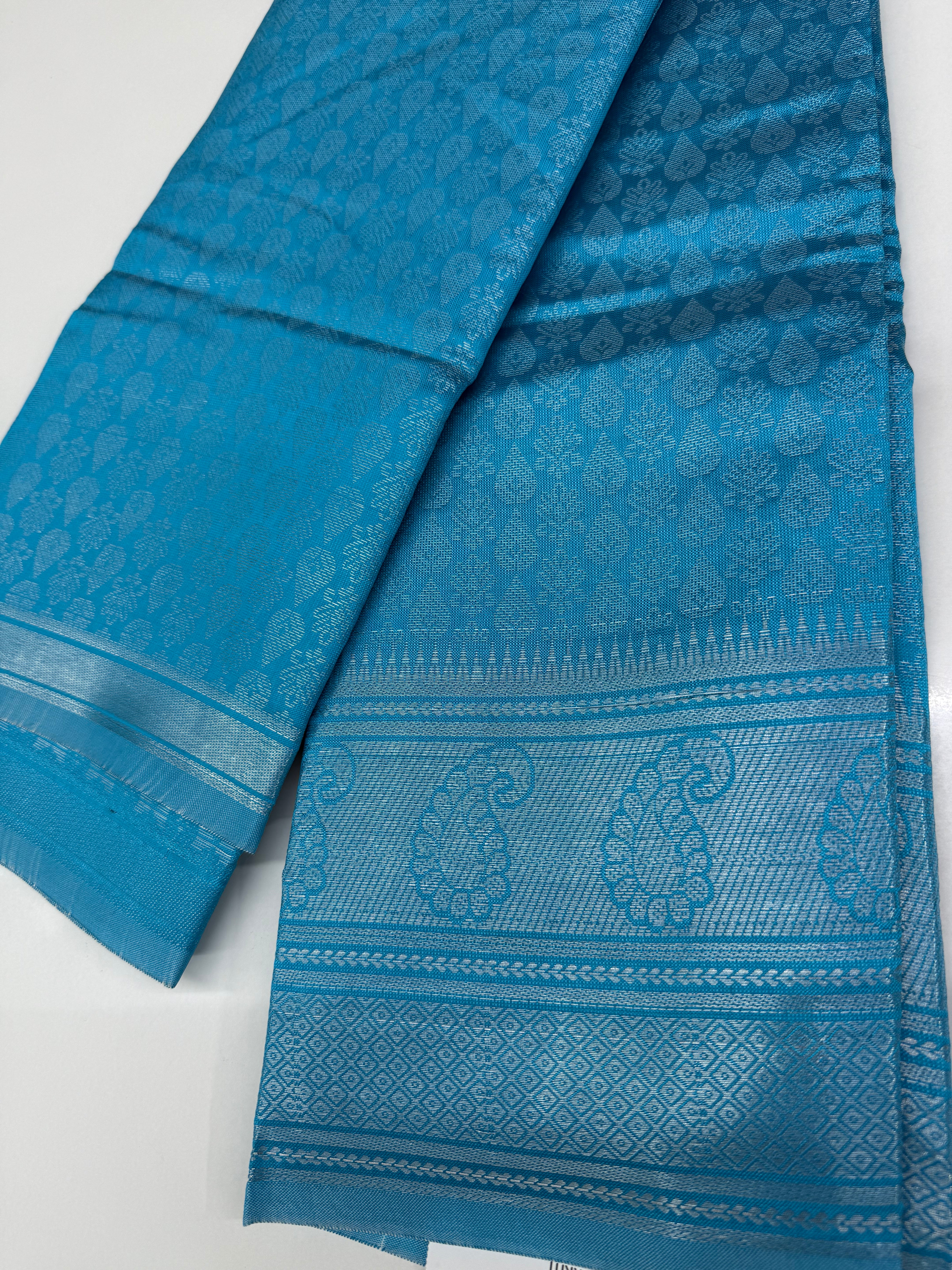 Jacquard Silver Zari Saree
