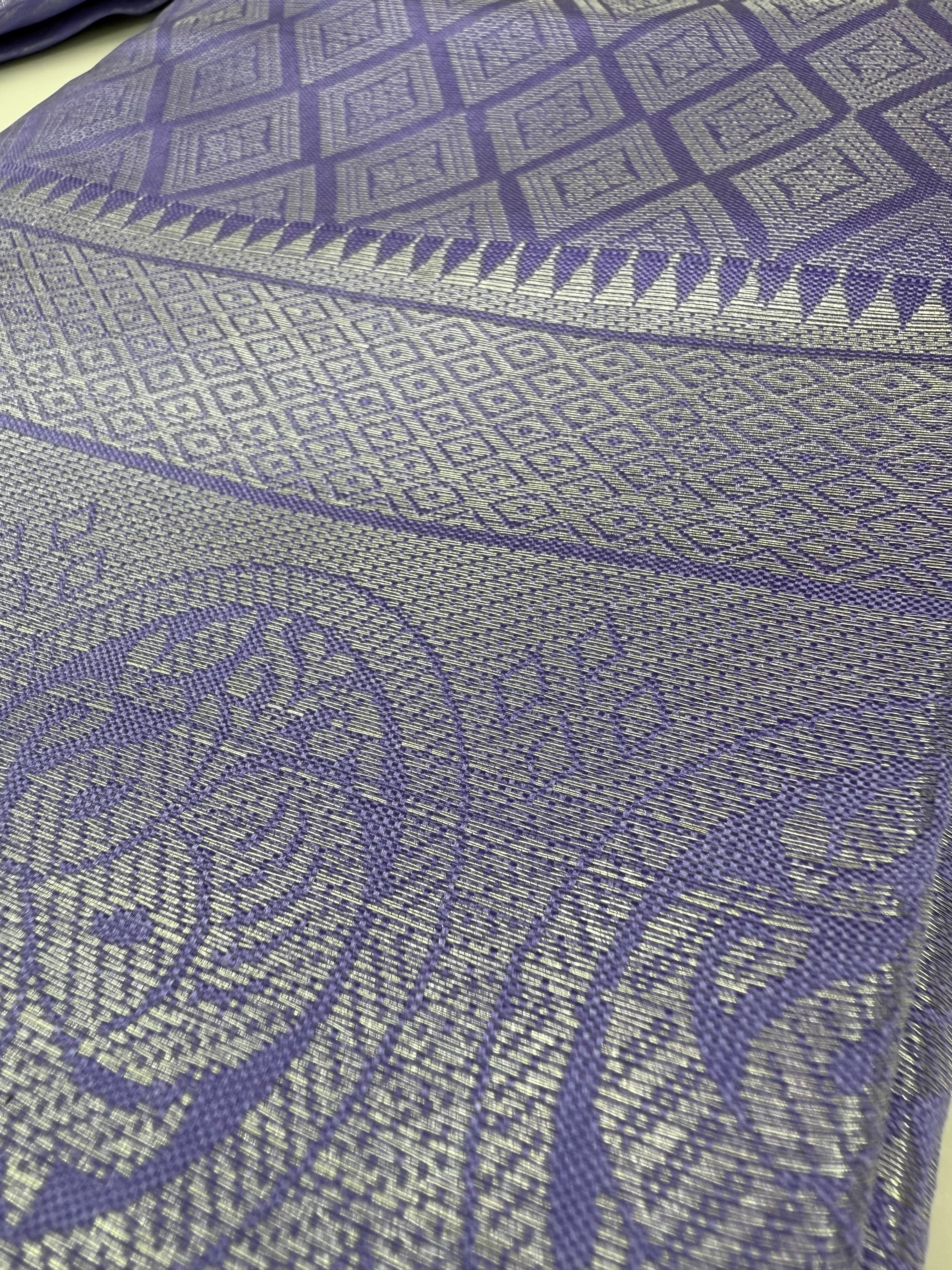Jacquard  Silver Zari Saree
