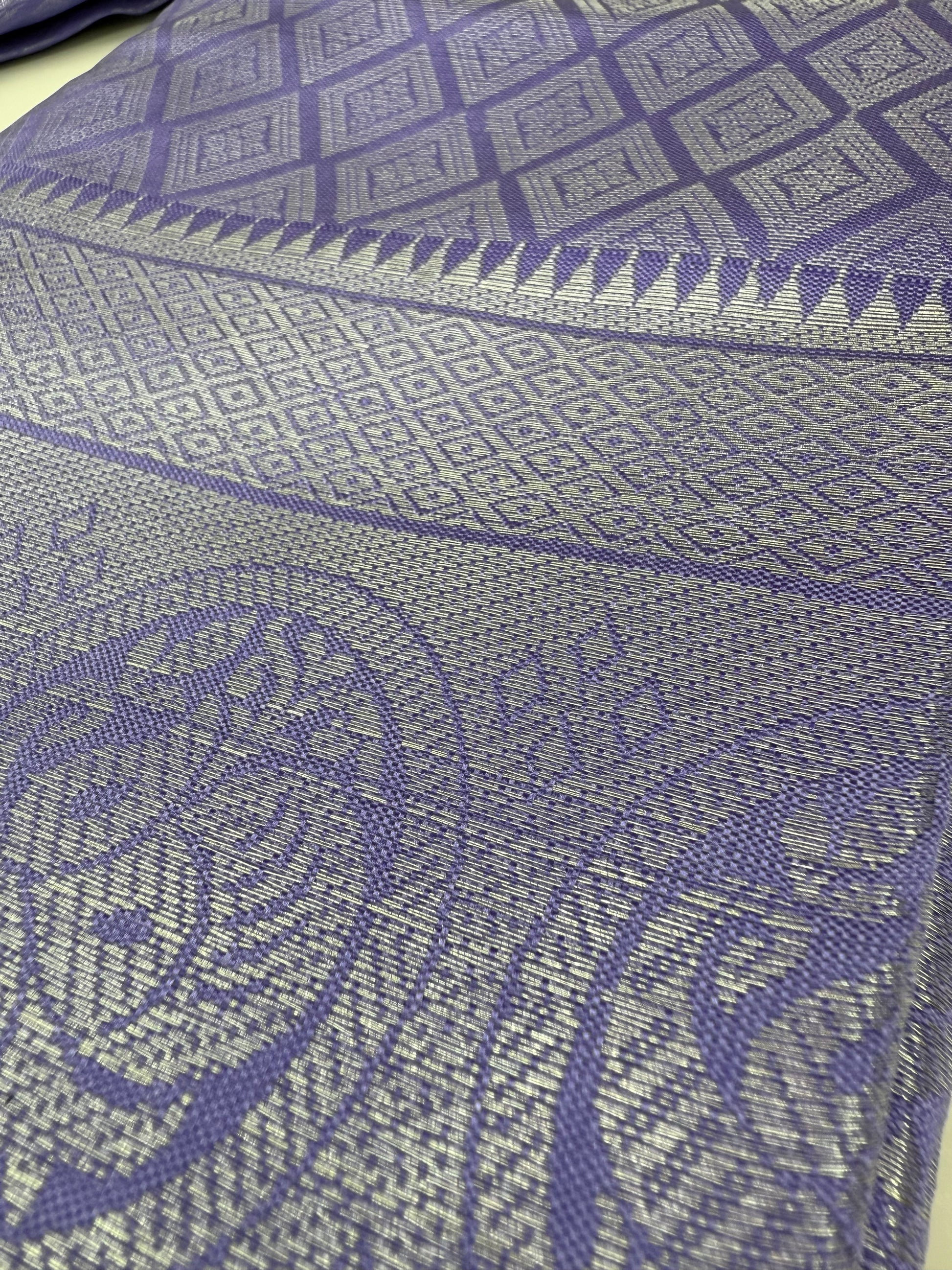 Jacquard  Silver Zari Saree