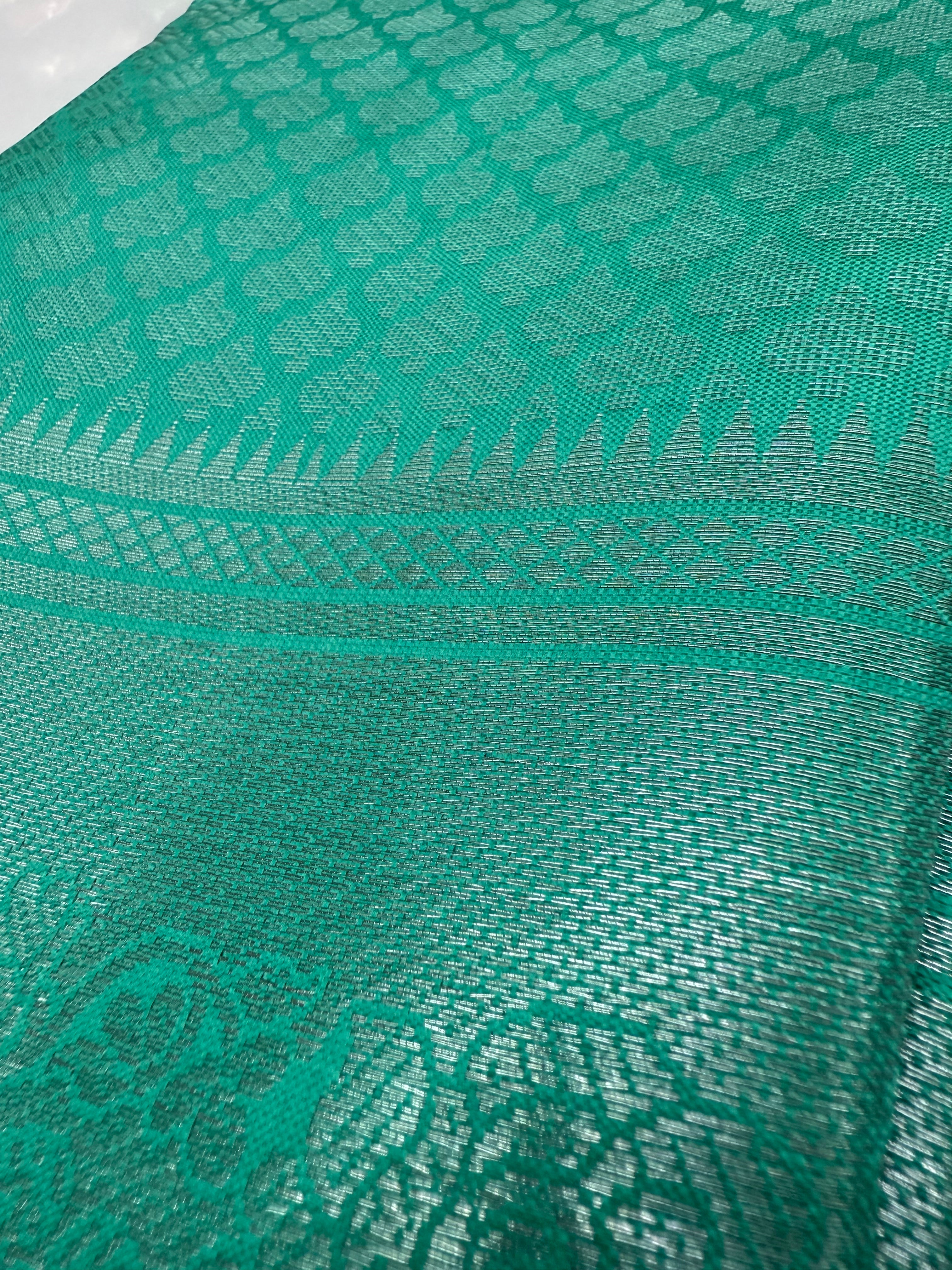 Jacquard Silver Zari Saree
