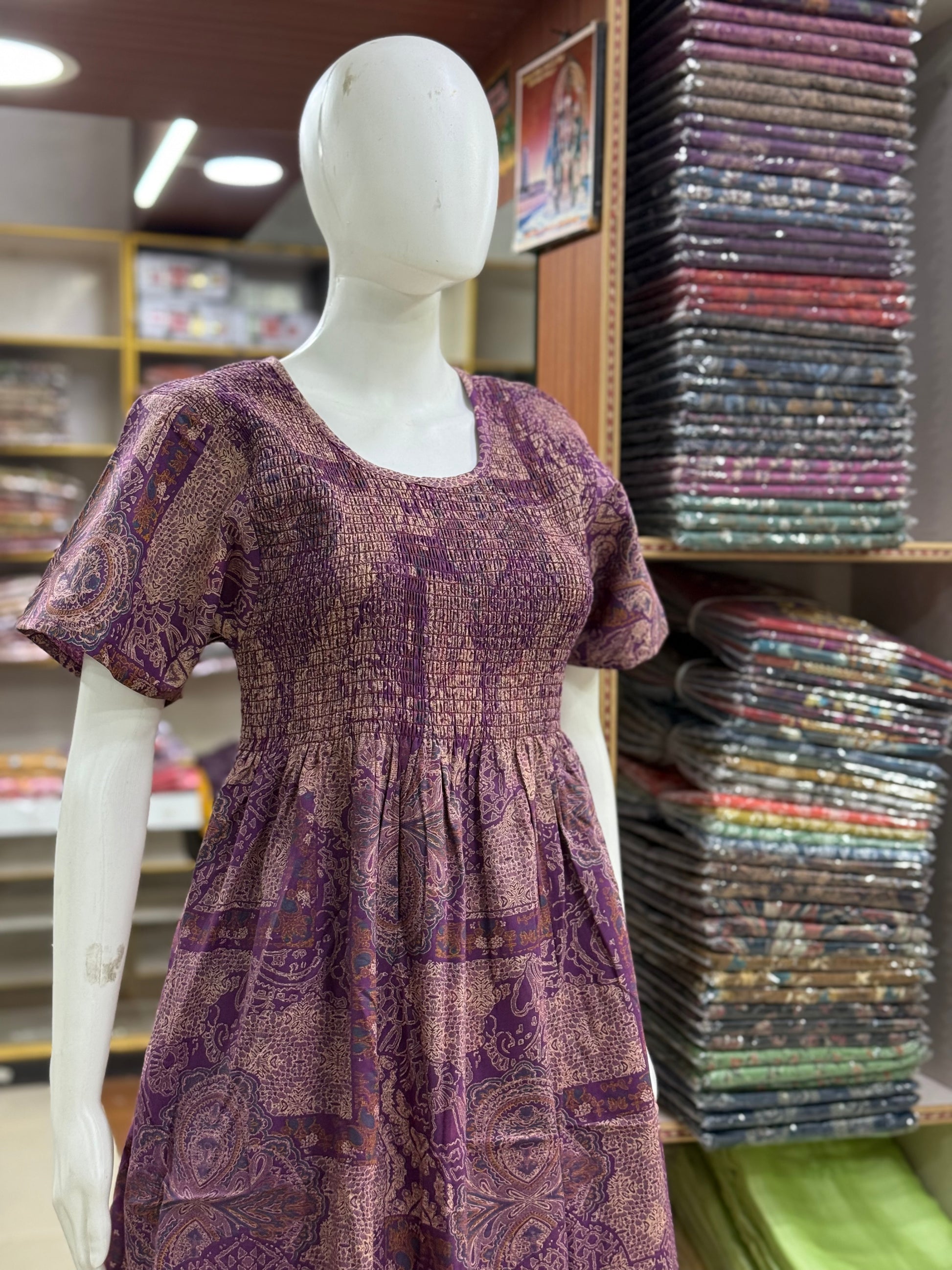 Smocking Nighty(XL,XXL)