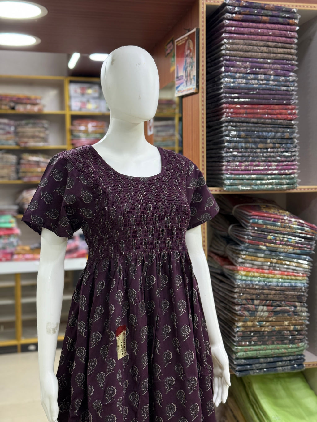 Smocking Nighty(XL,XXL)