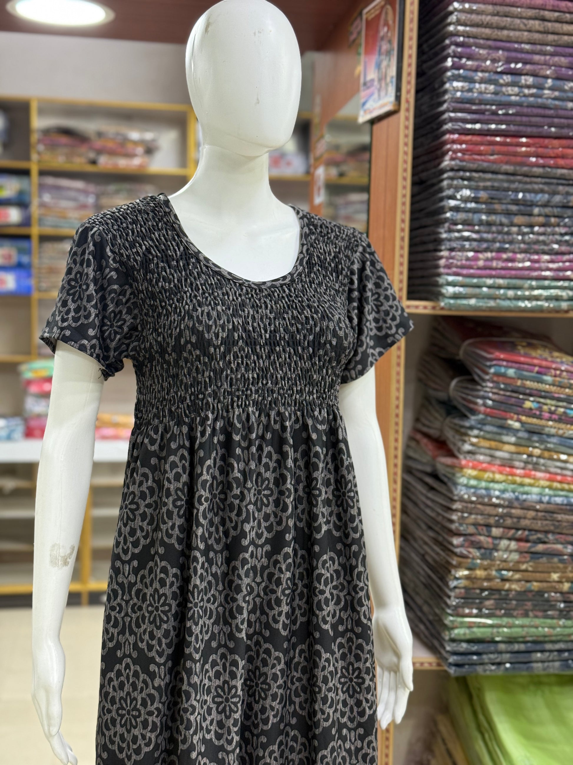 Smocking Nighty(XL,XXL)